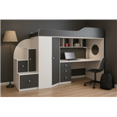 Кровать-чердак со столом Оттава Fmebel