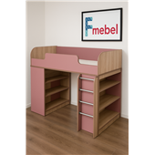 Кровать-чердак с игровой зоной Аризона Fmebel 80х170