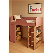 Кровать-чердак с игровой зоной Аризона Fmebel 80х170