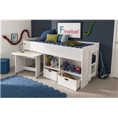 Кровать-чердак со столом Лаваль Fmebel
