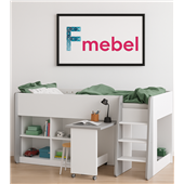Кровать-чердак со столом Сарагоса Fmebel