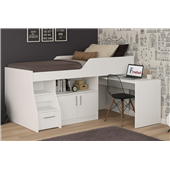 Кровать-чердак со столом Мичиган Fmebel 80х190