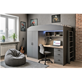 Кровать-чердак со столом Дакар Fmebel 