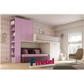 Кровать-чердак с местом под диван Калифорния Fmebel 80x190