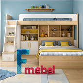 Кровать-чердак двухместная Бангалор Fmebel