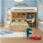Кровать-чердак двухместная Бангалор Fmebel