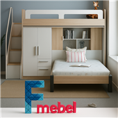 Кровать-чердак двухместная Бангалор Fmebel