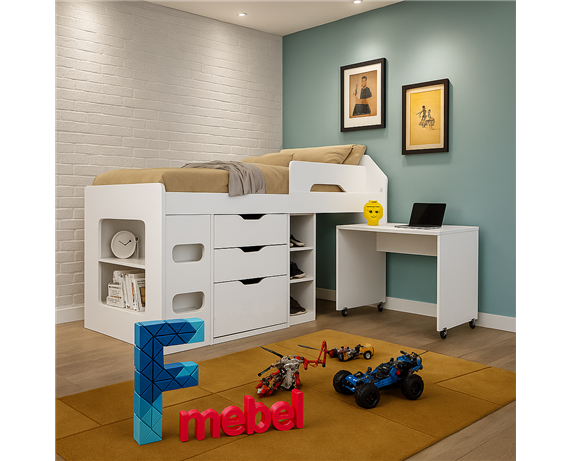Кровать-чердак Глазго Fmebel