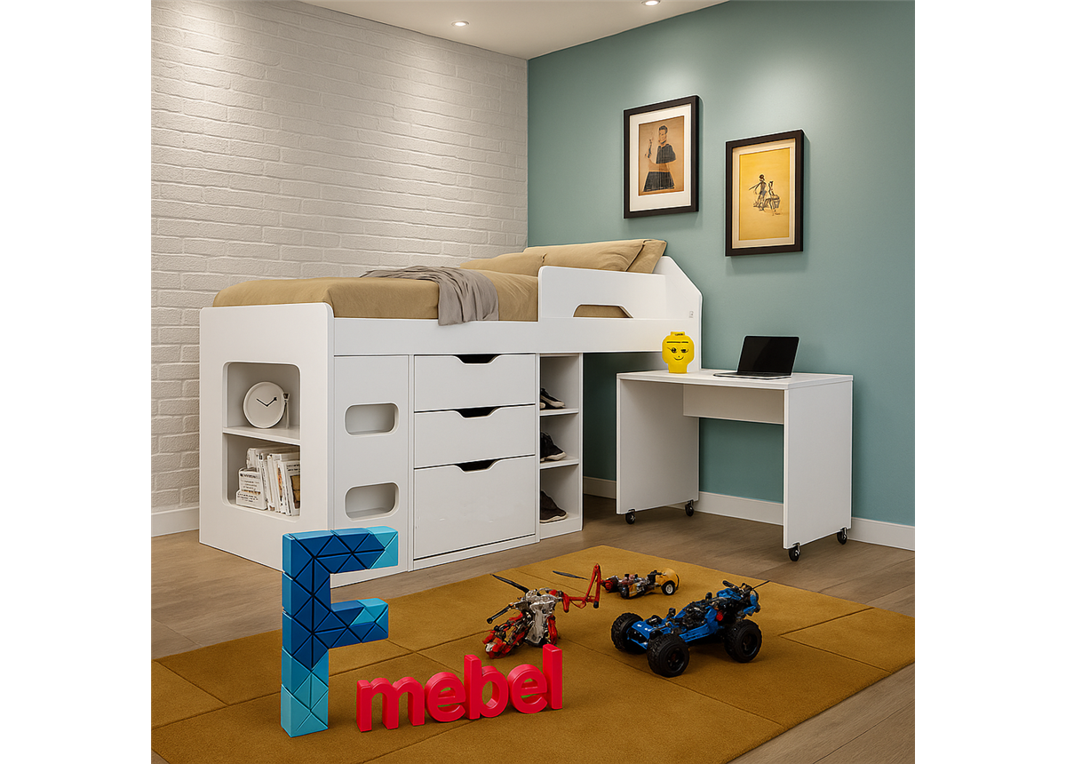 Кровать-чердак Гамбург Fmebel