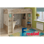 Кровать-чердак со столом Уэльс Fmebel 