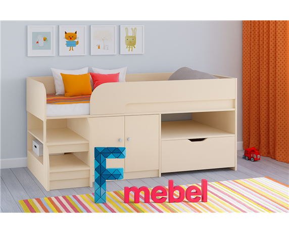 Кровать-чердак Лейпциг Fmebel 80х160