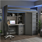 Кровать-чердак со столом Верона Fmebel 80x190
