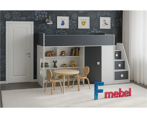 Кровать-чердак Валенсия Fmebel