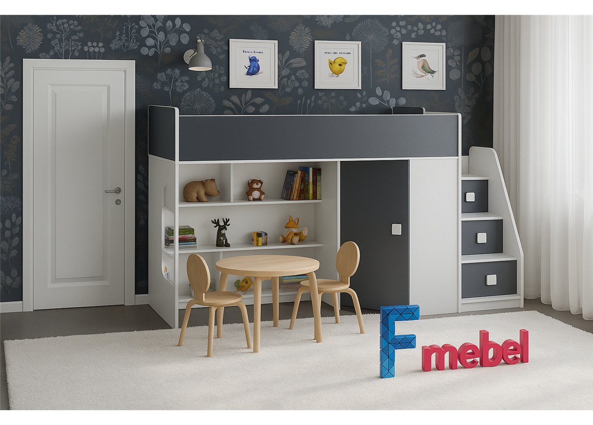 Кровать-чердак Валенсия Fmebel