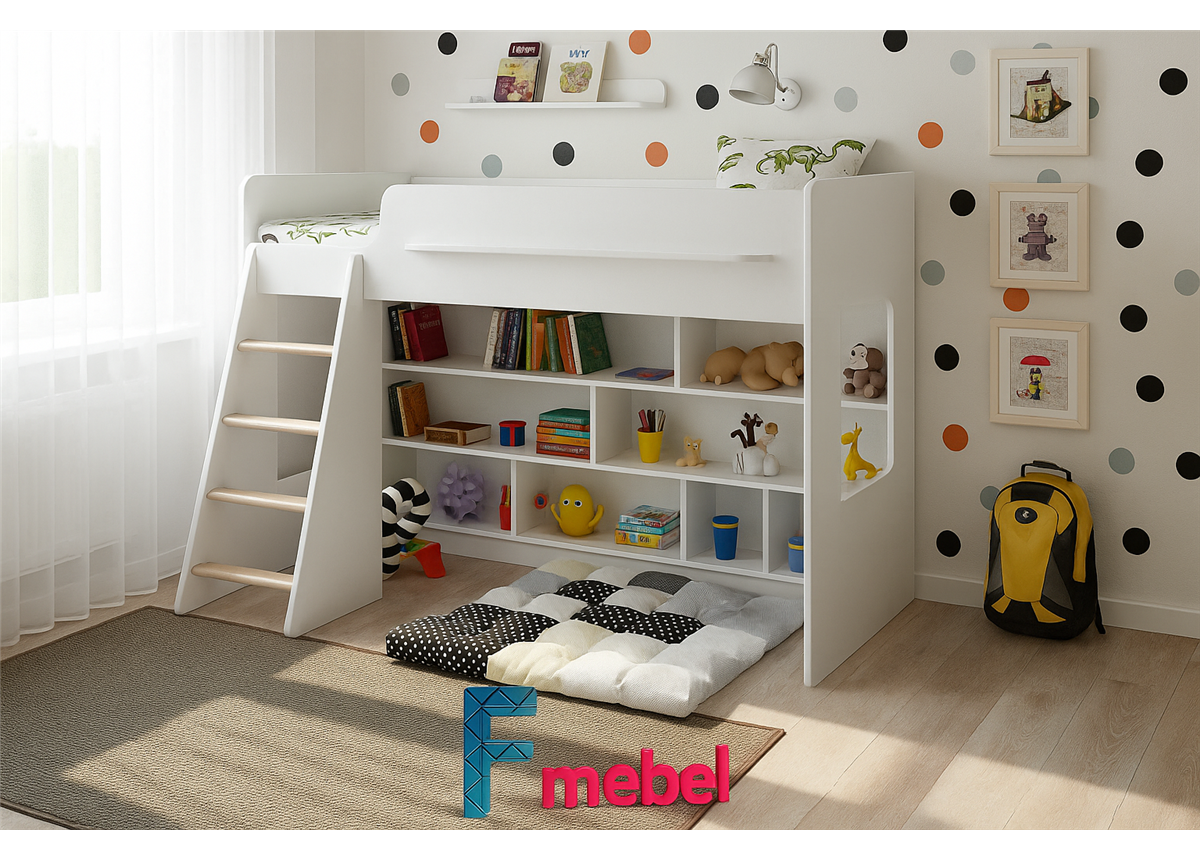 Кровать-чердак Копенгаген Fmebel 80х180