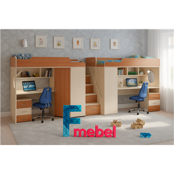 Кровать-чердак Рим Fmebel 80х180