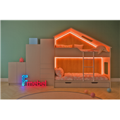 Двухъярусная кровать домик Аделаіда Fmebel