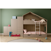 Двухъярусная кровать домик Аделаіда Fmebel