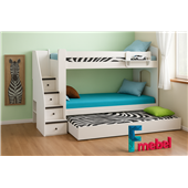 Двухъярусная кровать с дополнительным спальным местом Цюрих Fmebel