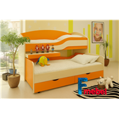 Двухъярусная кровать низкая Вашингтон Fmebel 80x190/200