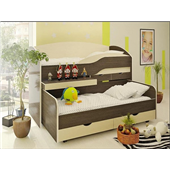 Двухъярусная кровать низкая Вашингтон Fmebel 80x190/200