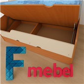 Двухъярусная кровать низкая Мемфис Fmebel