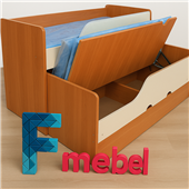 Двухъярусная кровать низкая Мемфис Fmebel