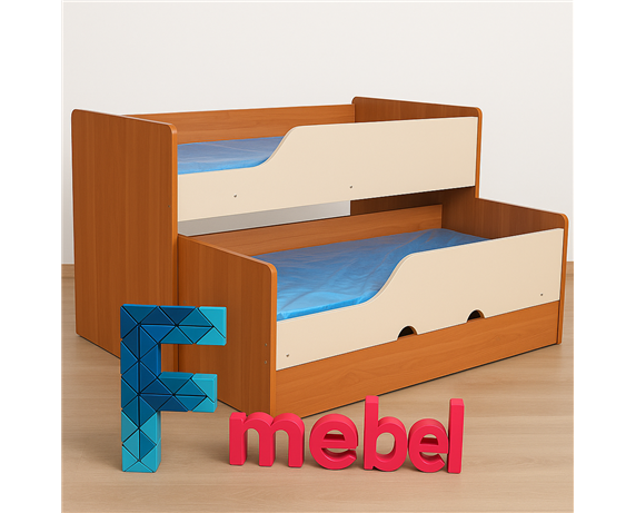 Двухъярусная кровать низкая Мемфис Fmebel