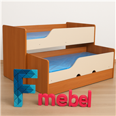 Двухъярусная кровать низкая Мемфис Fmebel