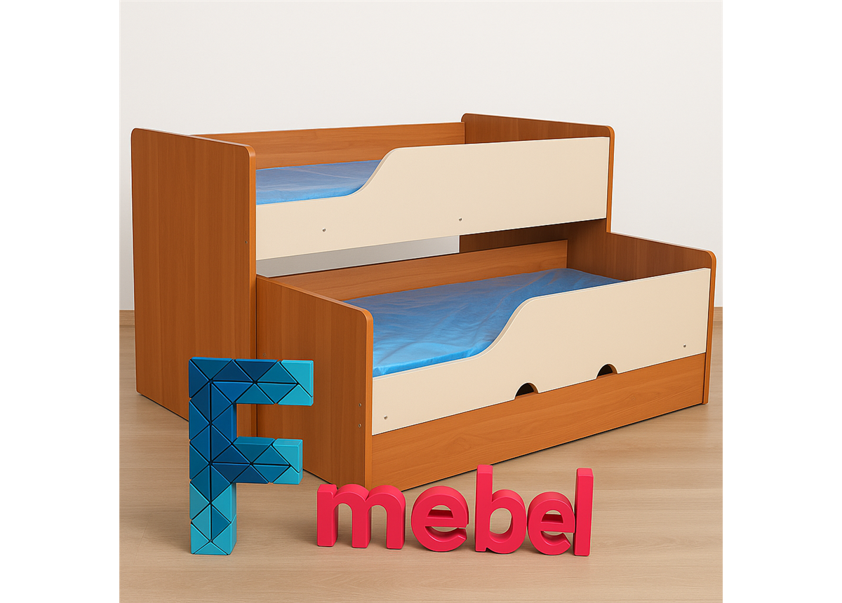 Двухъярусная кровать низкая Мемфис Fmebel