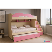 Двухъярусная кровать с дополнительным спальным местом Нью-Йорк Fmebel