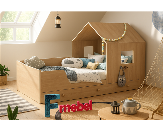 Кровать-домик Фресно Fmebel
