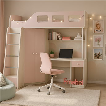 Кровать-чердак Палермо Fmebel 80х190