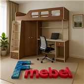 Кровать-чердак Палермо Fmebel 80х190