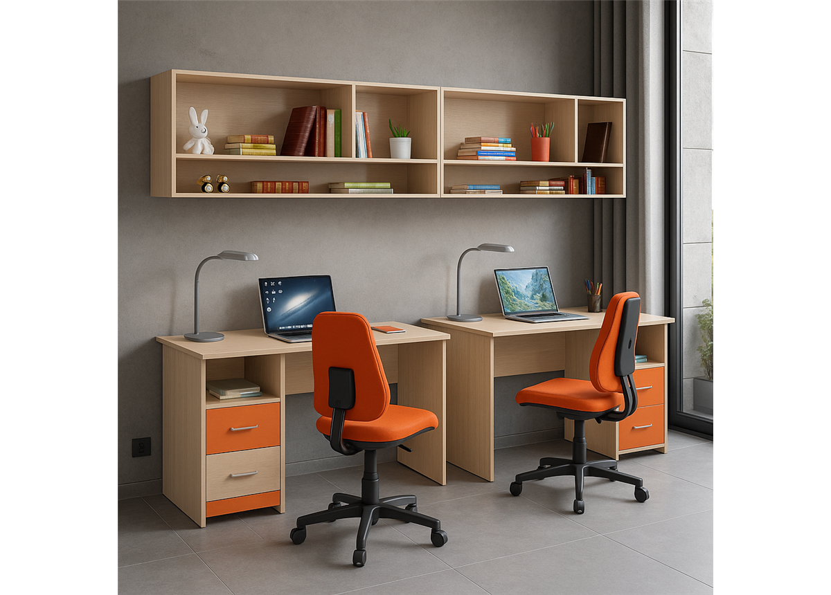 Рабочее место для двоих детей Гуам, цена за 1 метр