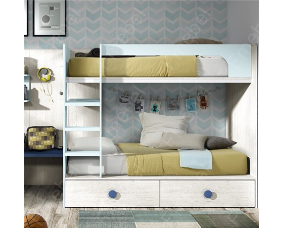Распродажа Двухъярусная кровать Эфиопия Fmebel 90x190