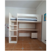 Кровать-чердак со столом Касабланка Fmebel 90x200
