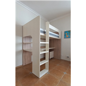 Кровать-чердак со столом Касабланка Fmebel 90x200