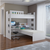 Двухъярусная кровать со столом Кёльн Fmebel