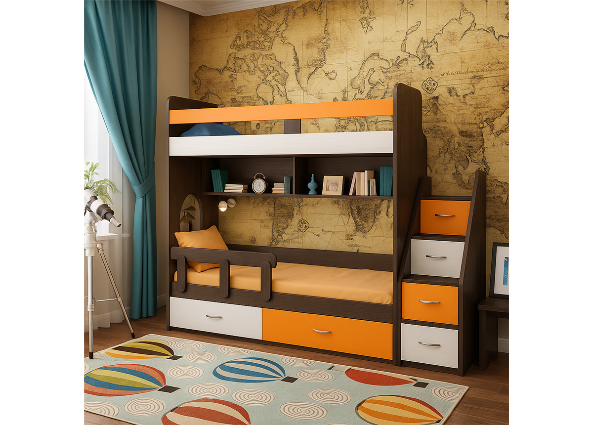 Двухъярусная кровать Бергамо Fmebel 