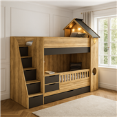 Двухъярусная кровать-трансформер домик Макон Fmebel Двухъярусная кровать-трансформер домик Макон Fmebel