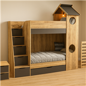 Двухъярусная кровать-трансформер домик Макон Fmebel Двухъярусная кровать-трансформер домик Макон Fmebel