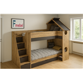 Двухъярусная кровать домик Девонпорт Fmebel