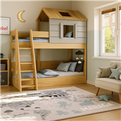 Двухъярусная кровать домик Шарлотт Fmebel 