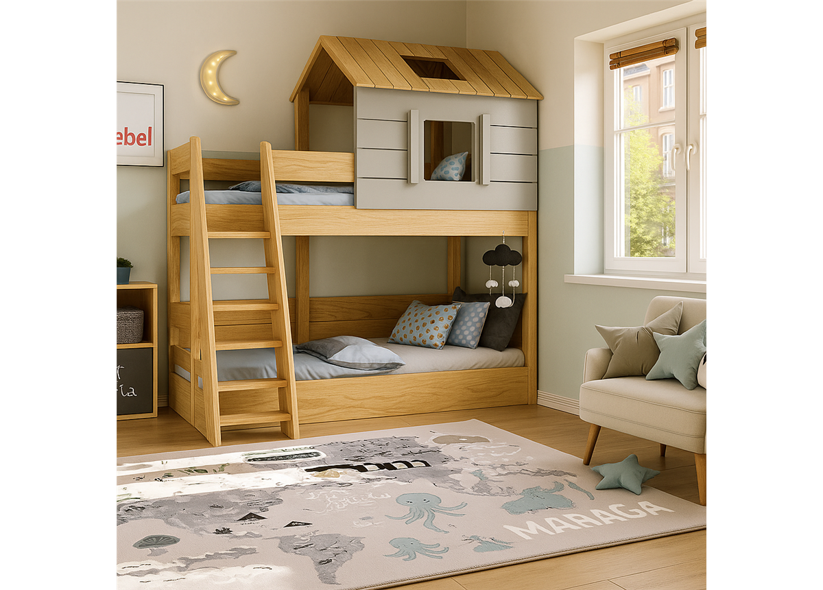 Двоярусне ліжко будиночок Шарлотт Fmebel