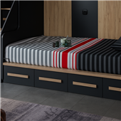 Двухъярусная кровать со шкафом Хельсинки-2 Fmebel 90x200 