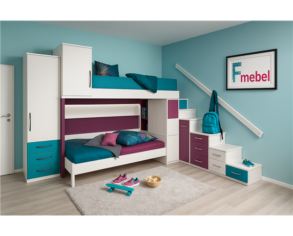 Двухъярусная кровать Небраска Fmebel Двухъярусная кровать Небраска Fmebel