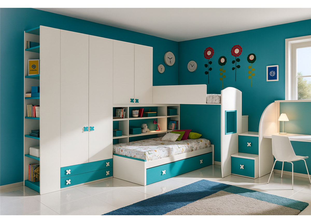 Двухъярусная кровать Орегон Fmebel 80x190