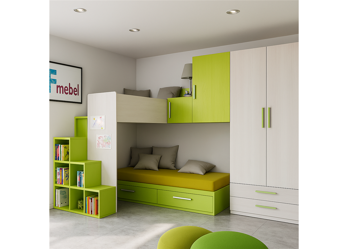 Двухъярусная кровать Пенсильвания Fmebel 80x190