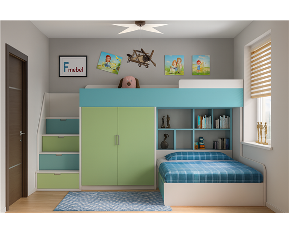 Двухъярусная кровать Теннесси Fmebel 80x190